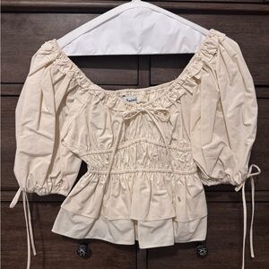 En Saison Cream Women's Top
